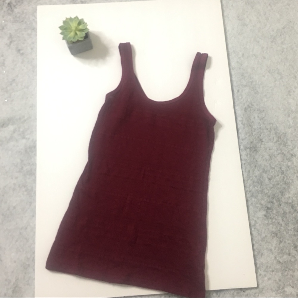 Burgundy Tank Top size small